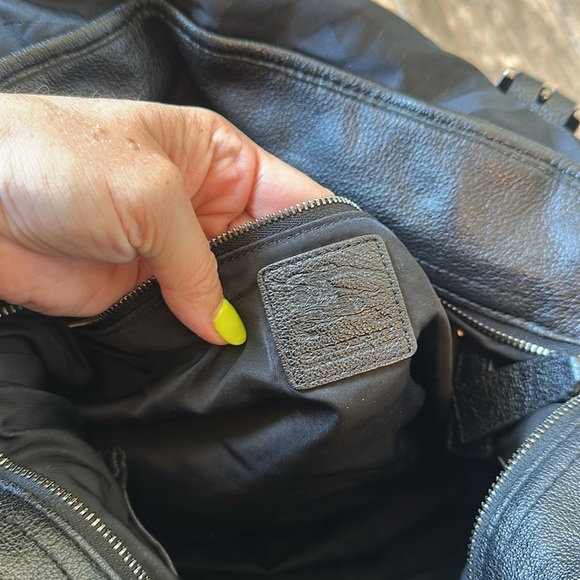 Burberry shoulder tote crossbody bag black slouch bag needs TLC Project - Picture 9 of 11